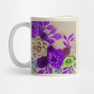 Purple Flowers Art Mug